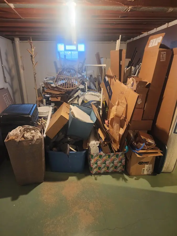 Roll-off dumpster container at job site for Roll Off Dumpster Rental in Pocatello